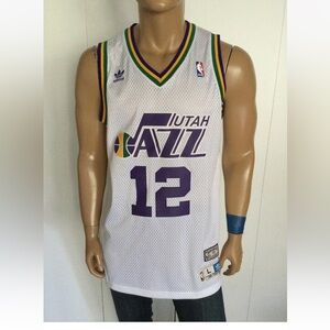John Stockton # 12 Utah Jazz Adidas Hardwood Classics Jersey Size L